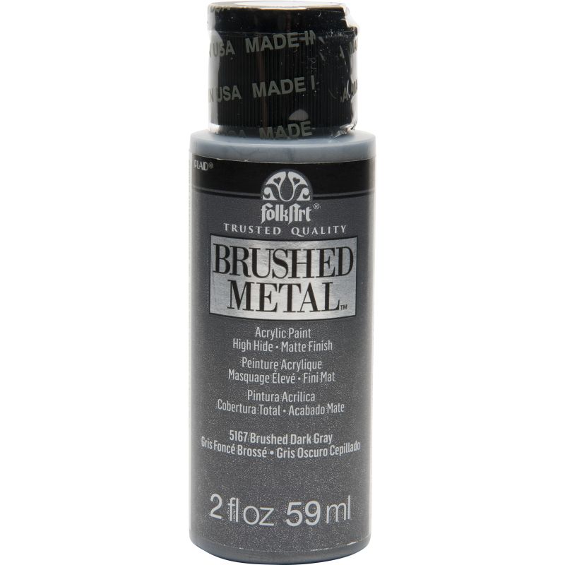 FolkArt Brushed Metal - Dark Grey (2oz)