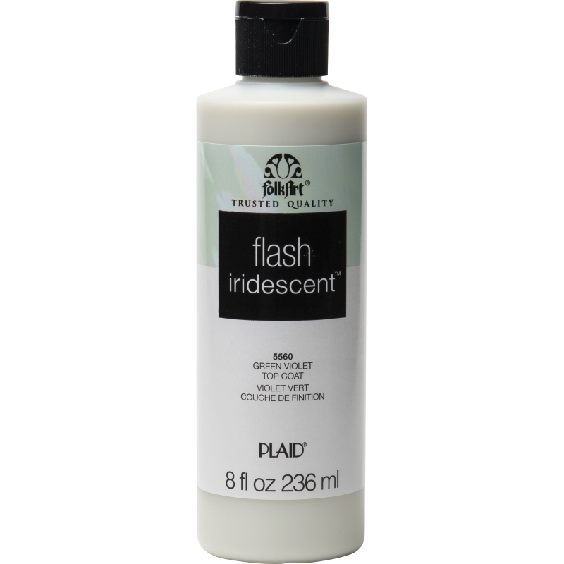 FolkArt Finishes - Flash Iridescent Green-Violet (8oz)
