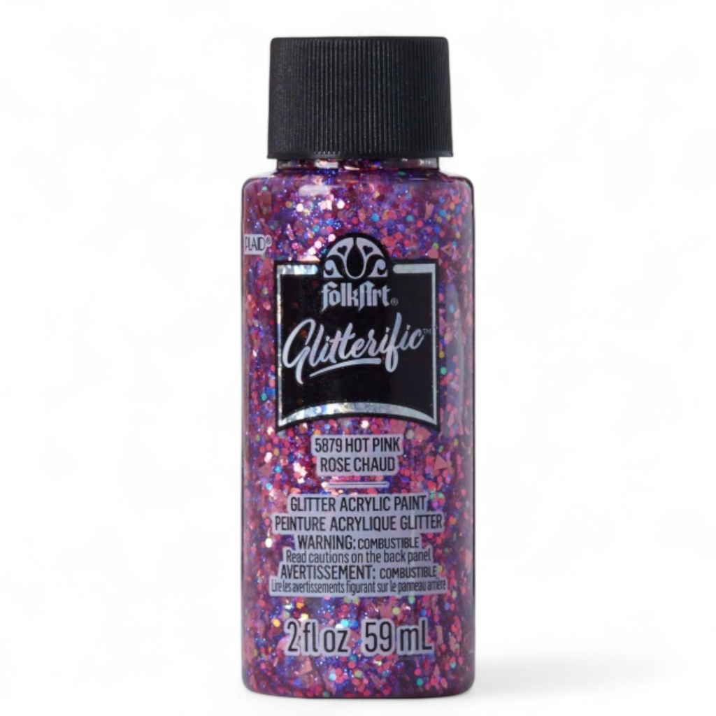 FolkArt Glitterific - Hot Pink (2oz)