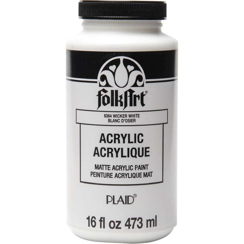 FolkArt Acrylic Paint - Wicker White (16oz)