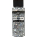 FolkArt Glitterific Icons - Silver Polka Dots (2oz)