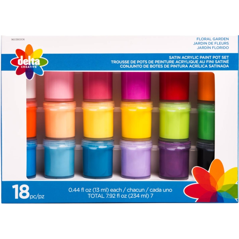 Delta Ceramcoat - Floral Garden Assortment (18x0.44oz)
