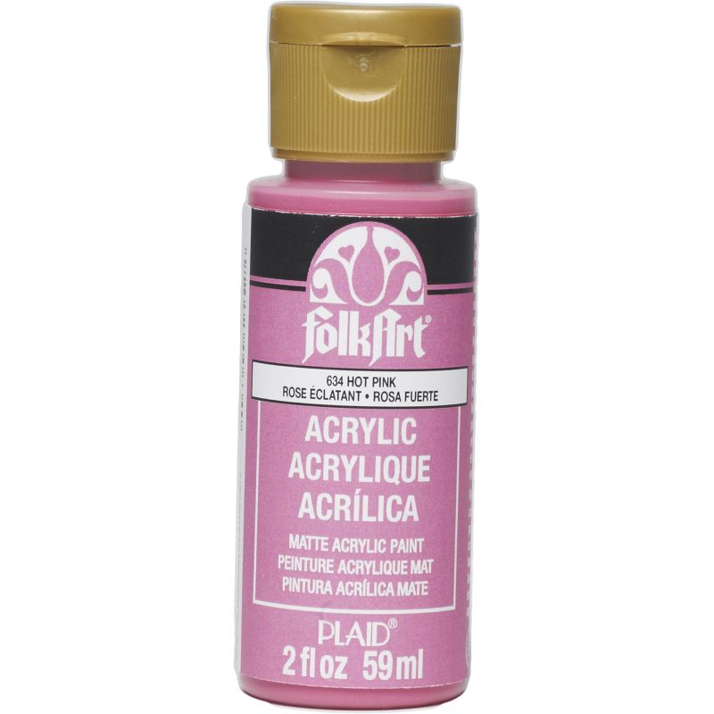 FolkArt Acrylic Paint - Hot Pink (2oz)
