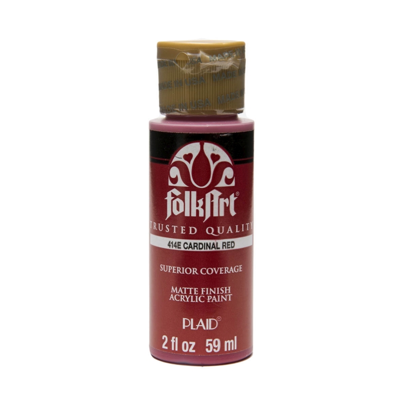 FolkArt Acrylic Paint - Cardinal Red (2oz)