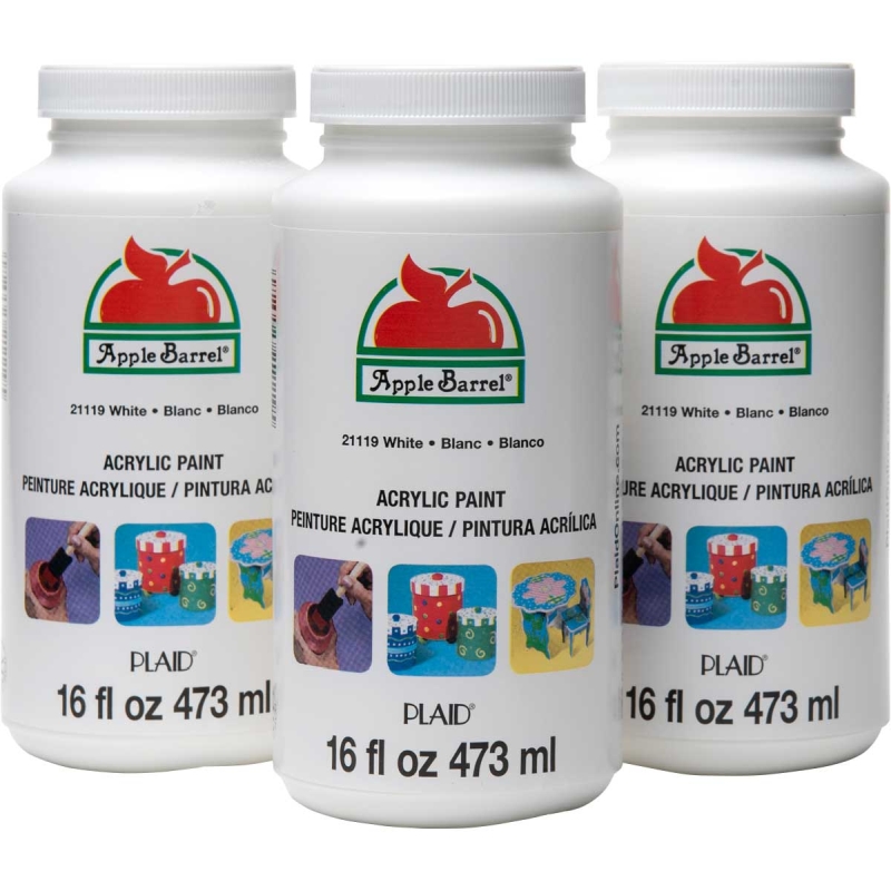 Apple Barrel - White (3 x 16oz)