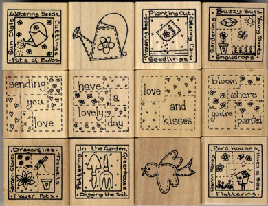 Lindsay Mason Gardeners Delight Wooden Stamp Kit