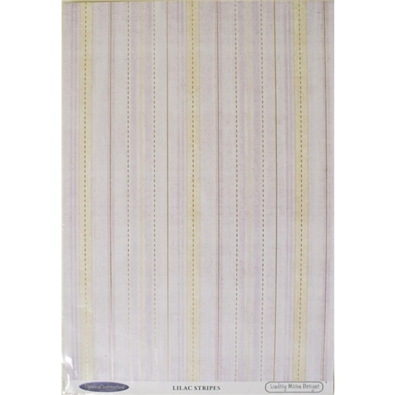 LM Lilac Stripe Cardstock Sold in Pack of 10 Sheets