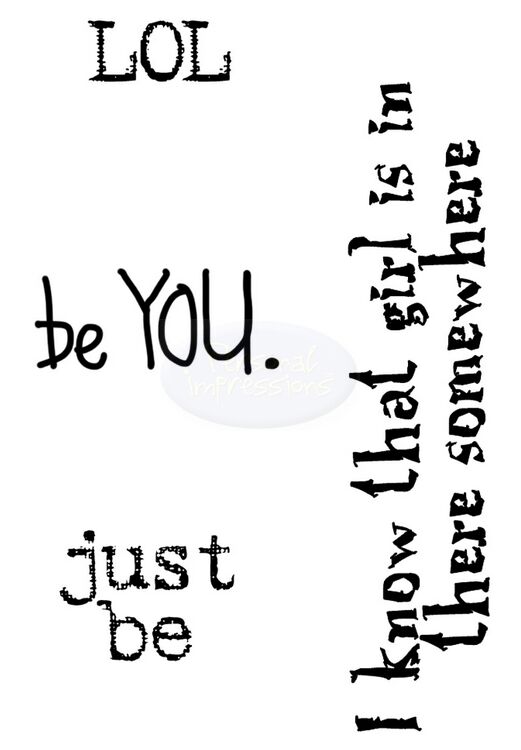 Polkadoodles Be You stamp set