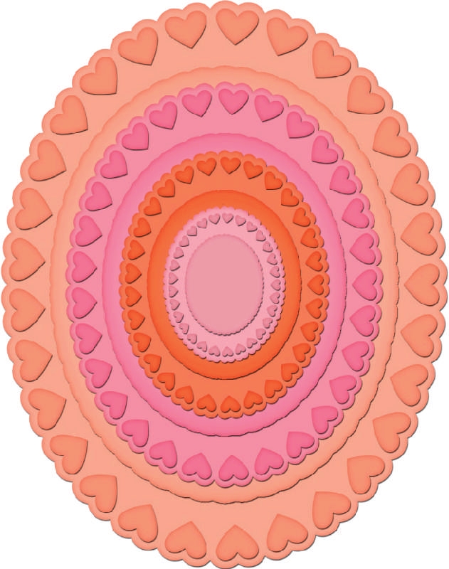 Spellbinders - Heart Ovals