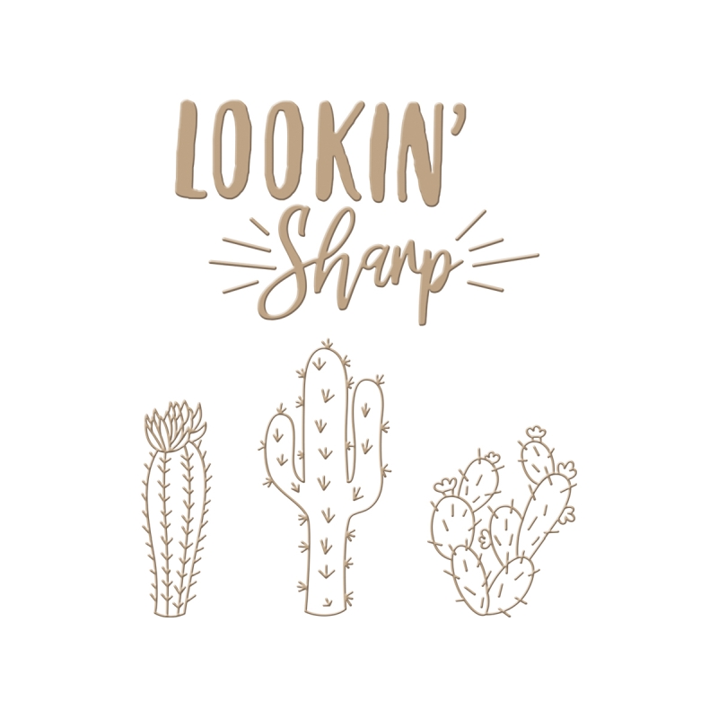 Spellbinders Glimmer Plate - Lookin' Sharp 