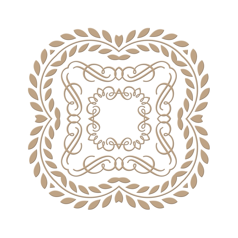 Elegant Square Glorious Glimmer Plate