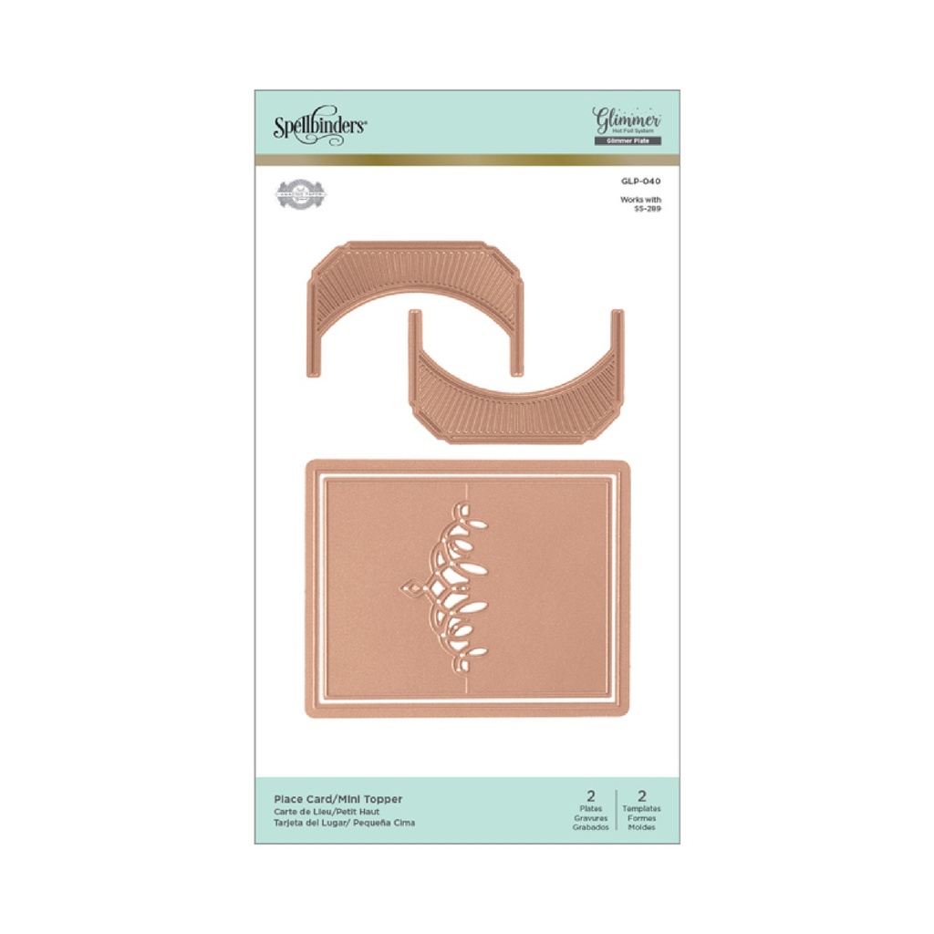 Spellbinders Glimmer Plate - Place Card/Mini Topper 