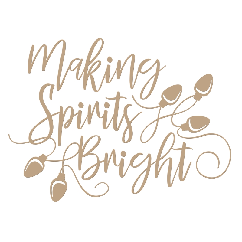 Spellbinders Glimmer Plate - Making Spirits Bright 