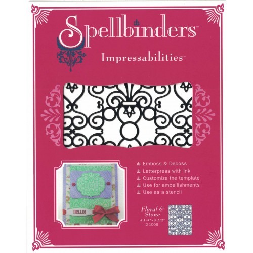 Spellbinders Impressabilities - Floral and Stone
