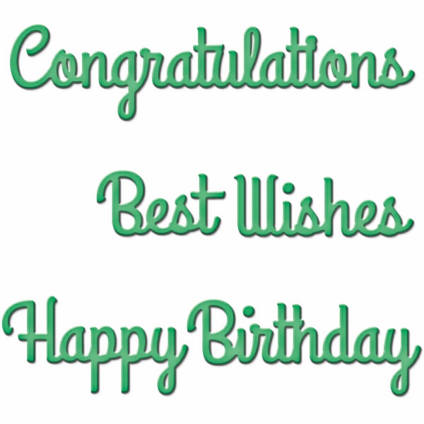 Spellbinders Die D-Lites - Sentiments One