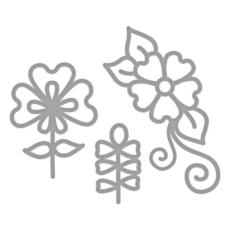 Spellbinders Die D-Lites - Dainty Florals 