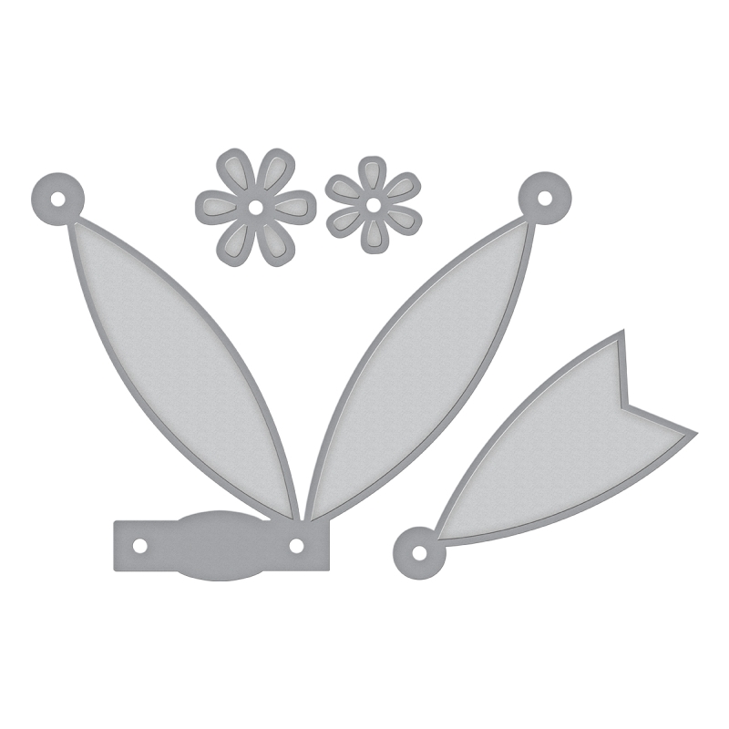 Spellbinders Shapeabilities - Petite Double Bow & Flowers