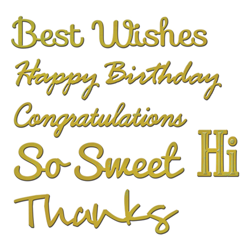 Spellbinders Shapeabilities - Phrase Set 1