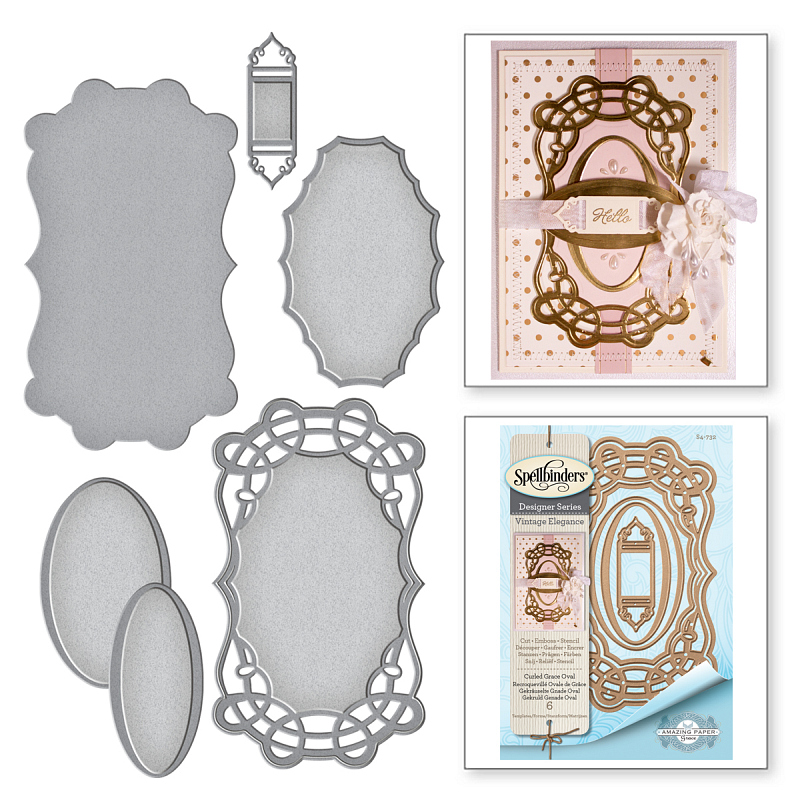 Spellbinders - Curled Grace Oval