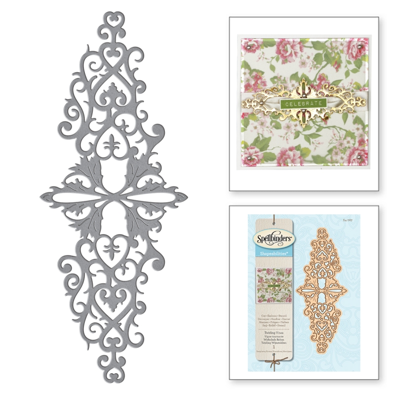 Spellbinders - Twirling Vines Etched Dies