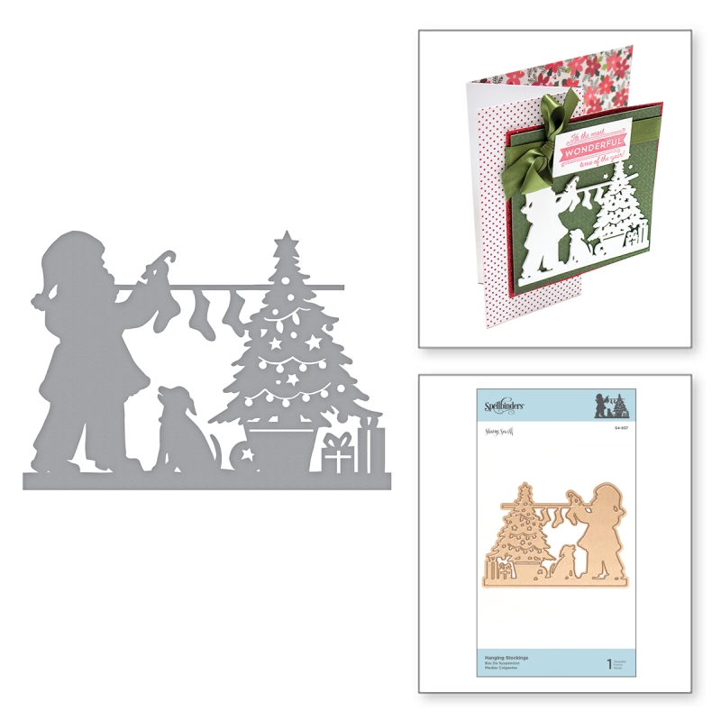 Spellbinders - Hanging Stockings Etched Dies