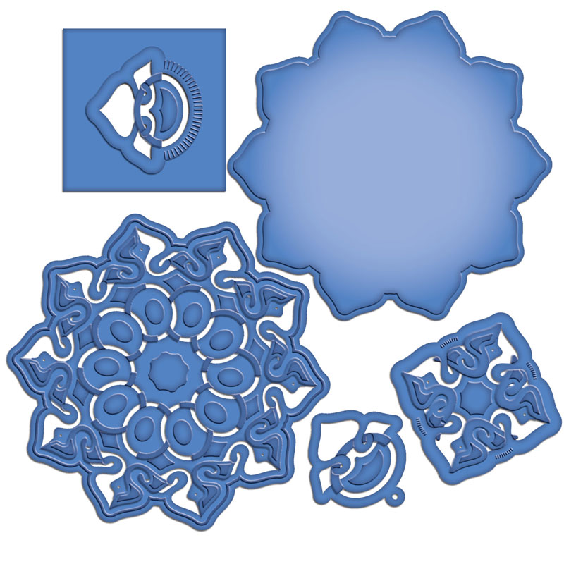 Spellbinders Shapeabilities - Triumphant Blossom Cut, Fold & Tuck