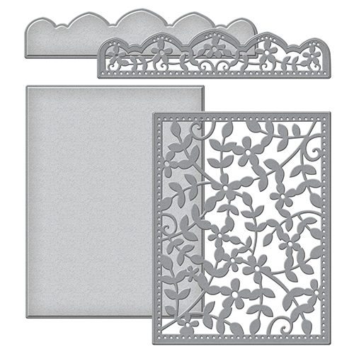 Spellbinders Card Creator - Framed Floral Card Front