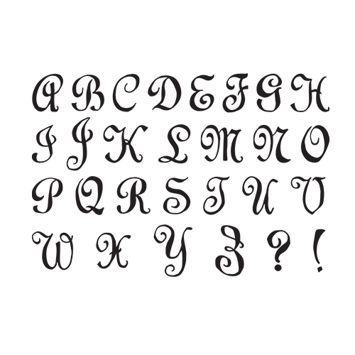 Spellbinders Alphabet Upper stamp set