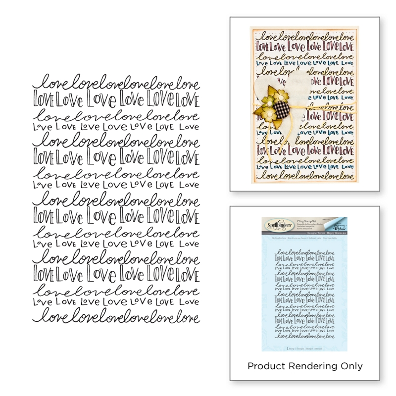 Spellbinders Nothing But Love stamp set