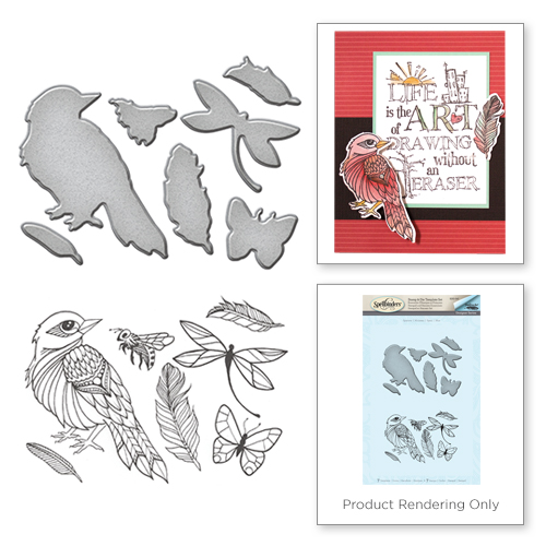 Spellbinders Stamp & Die Set - Sparrow