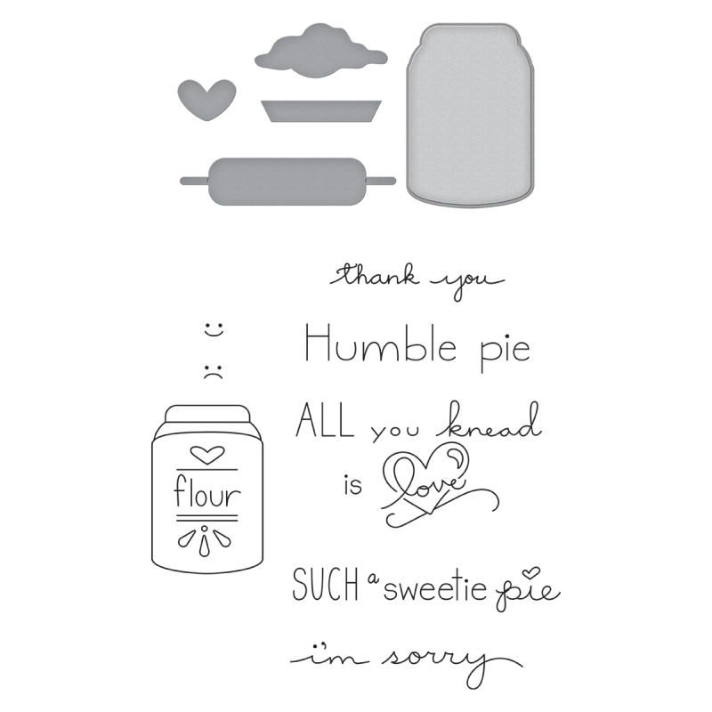 Spellbinders Stamp & Die Set - Flour Power