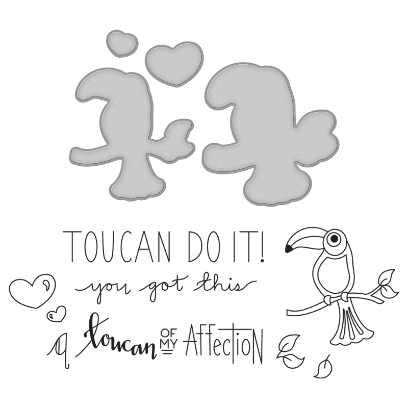 Spellbinders Stamp & Die Set - Friends of a Feather