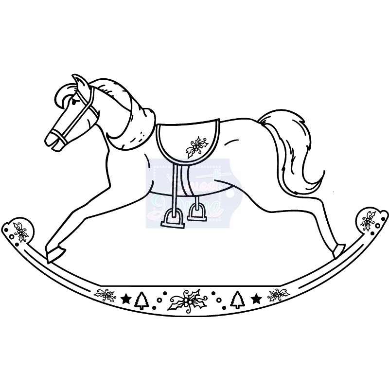Sweet Dixie Rocking Horse stamp set by Sharon Callis