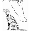 Sweet Dixie Typography Puppy Power stamp set by Sharon Callis