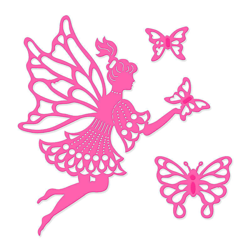 Sweet Dixie Fairy & Butterflies die set