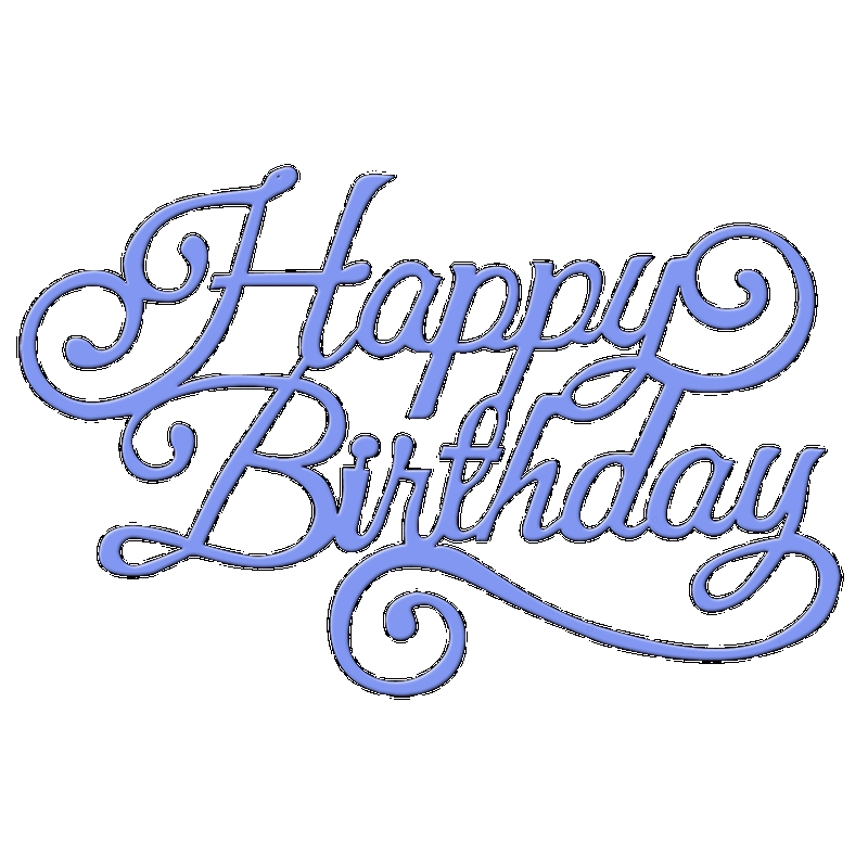 Sweet Dixie Happy Birthday Sentiment die set