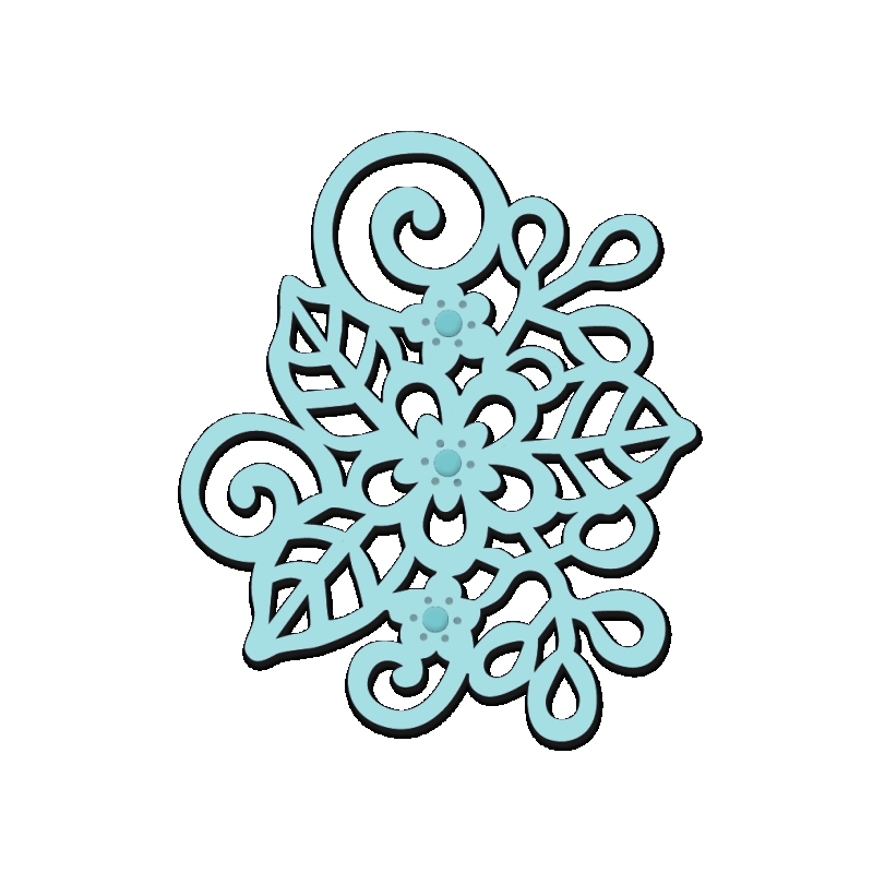 Sweet Dixie Floral Motif die set