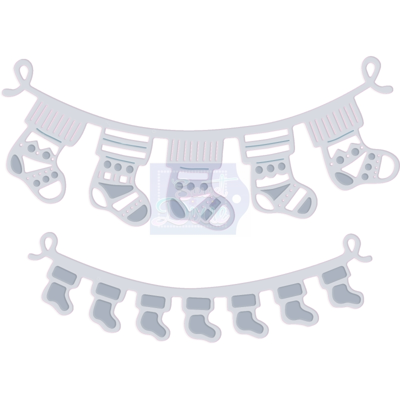 Sweet Dixie Stocking Bunting die set