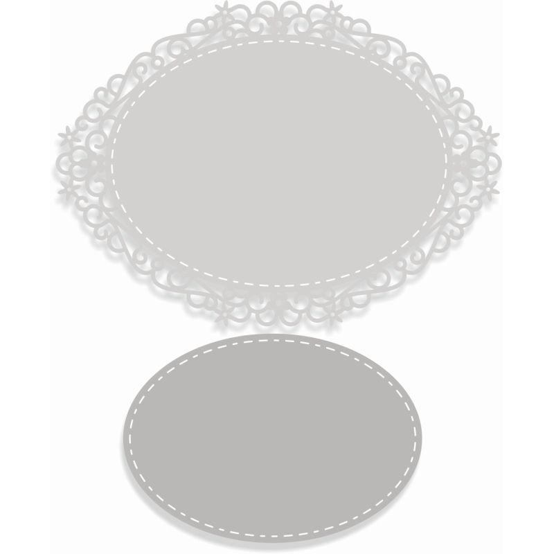 Sweet Dixie Oval Floral Nesting die set by Sharon Callis