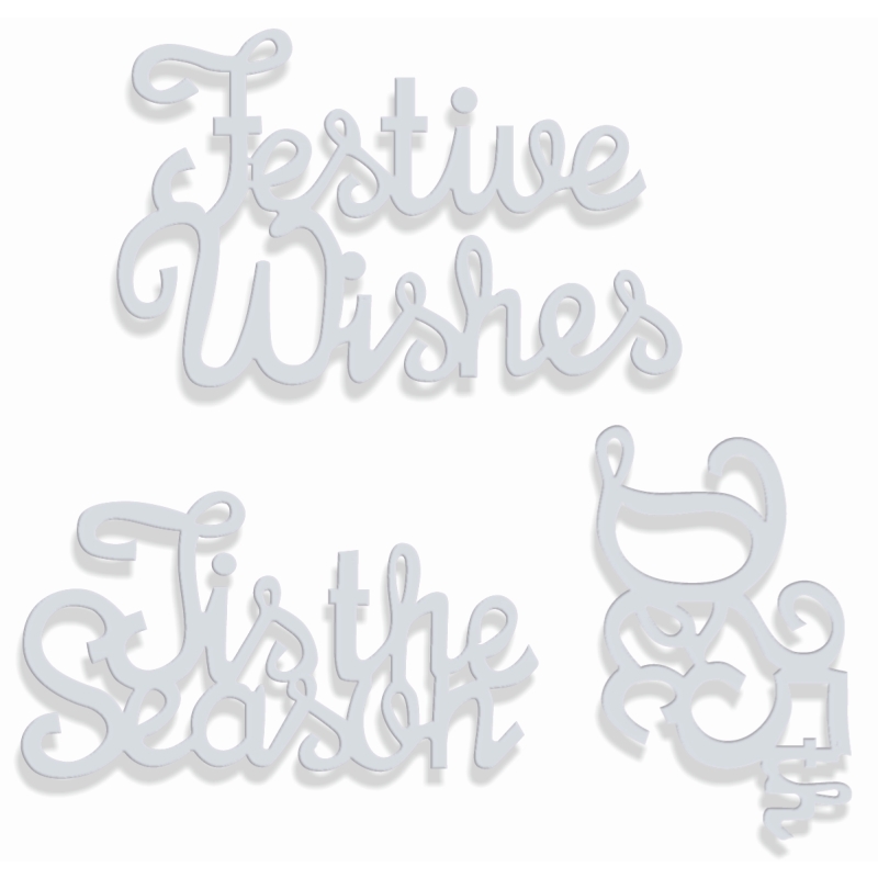 Sweet Dixie Festive Greetings Sentiments die set