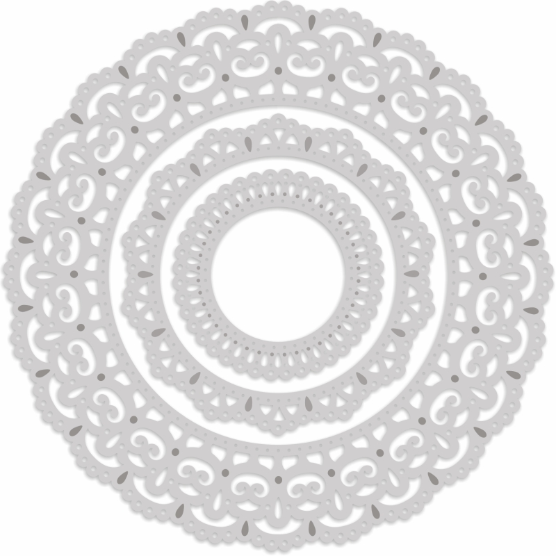 Sweet Dixie Lace Frames Nesting die set
