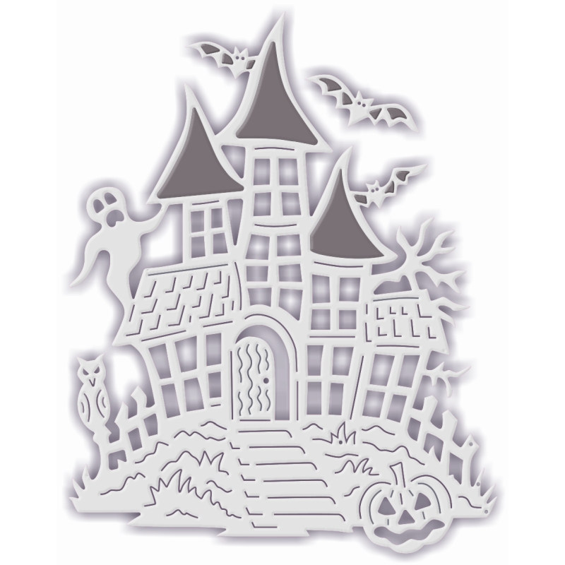 Sweet Dixie Haunted House die set