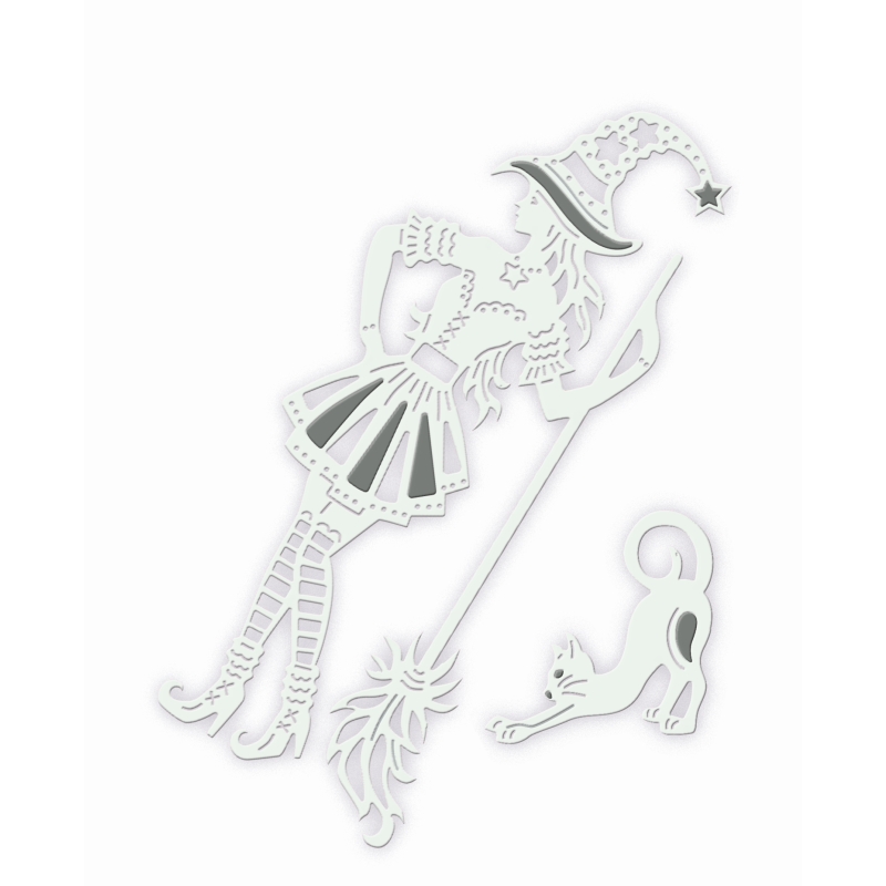 Sweet Dixie Sassy Witch die set