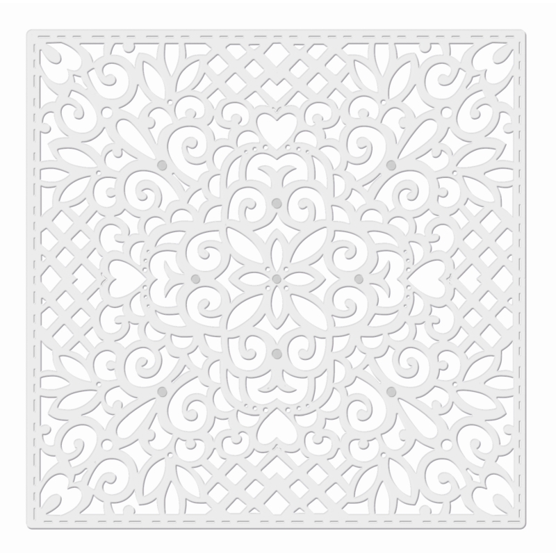 Sweet Dixie Filigree Square Background die set