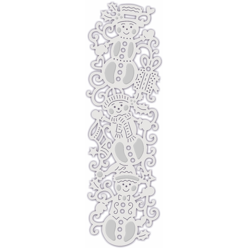 Sweet Dixie Snowmen Border die set