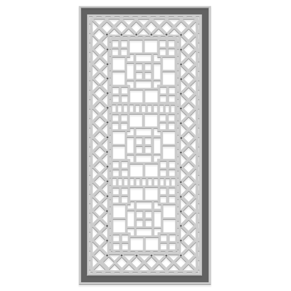 Sweet Dixie Tall Geometric Panel die set