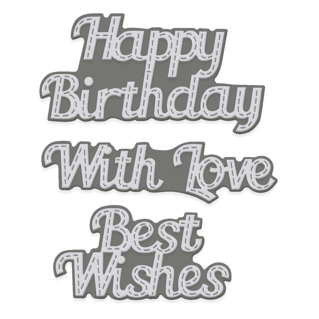 Sweet Dixie Stitched Layered Sentiments die set