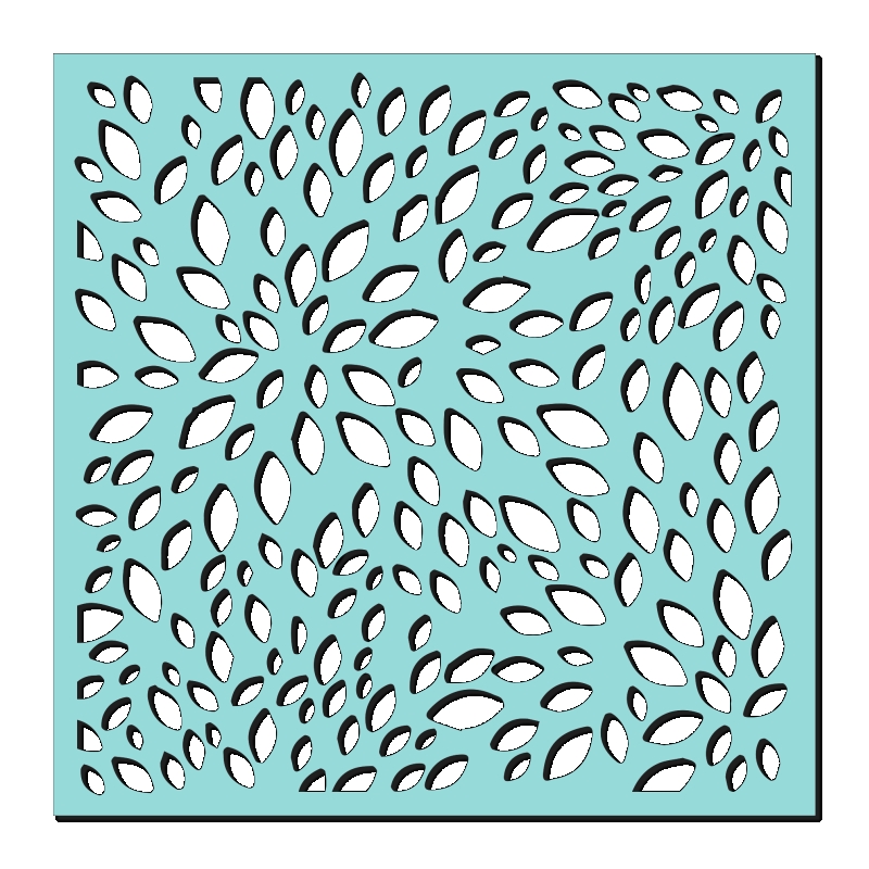 Sweet Dixie Petal Burst stencil