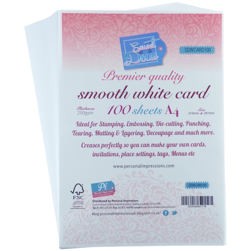 Sweet Dixie A4 Premier Smooth White Card (x100)