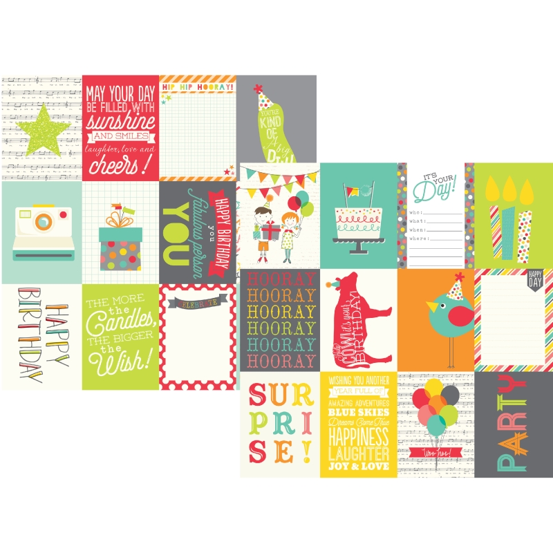 3x4 Journaling Card ElementsSold in Packs of 10 Sheets